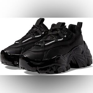 🖤 New Steve Madden Women's Ecker Platform Lace-Up Sneakers 🖤